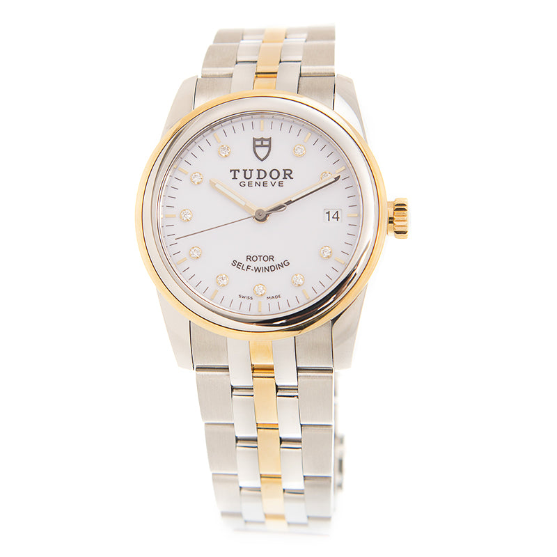 NEW TUDOR GLAMOUR DATE 55003-68053-10DI-WT