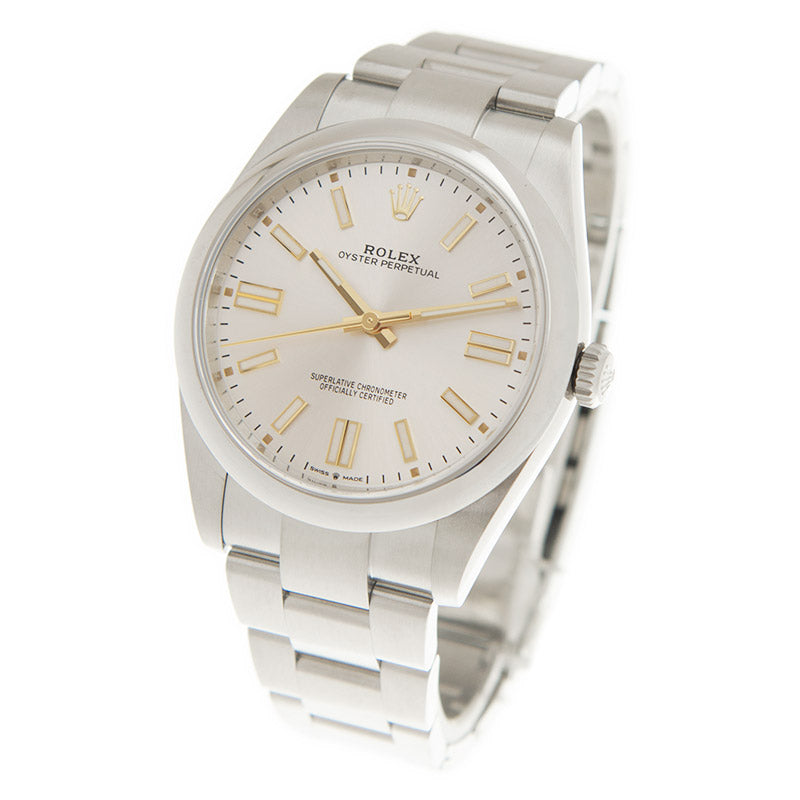 NEW ROLEX OYSTER PERPETUAL 124300-0001 SILVER