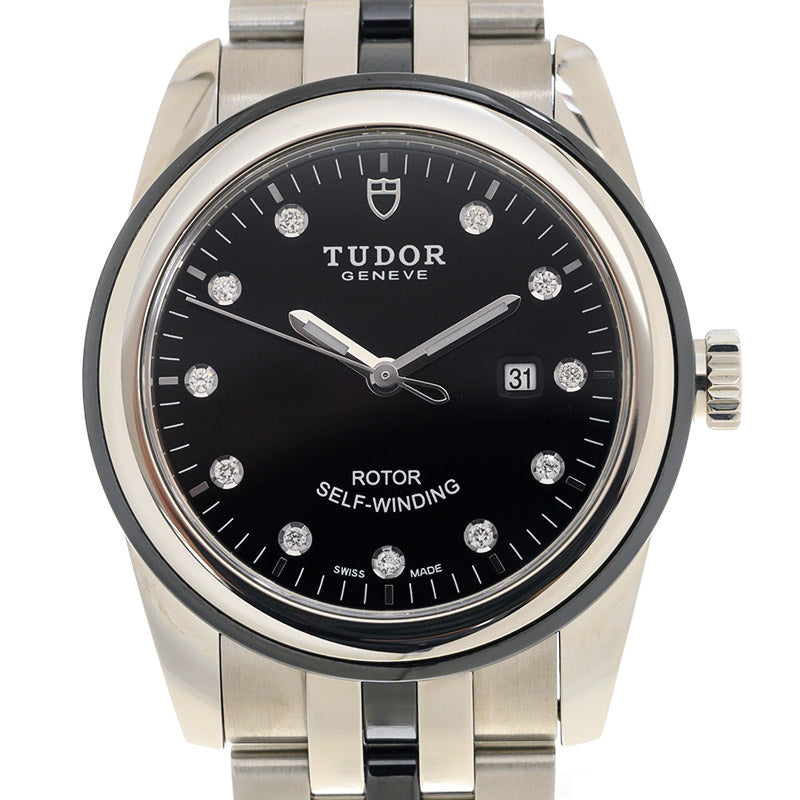 NEW TUDOR GLAMOUR DATE 53010N-68030N-11DI-BK