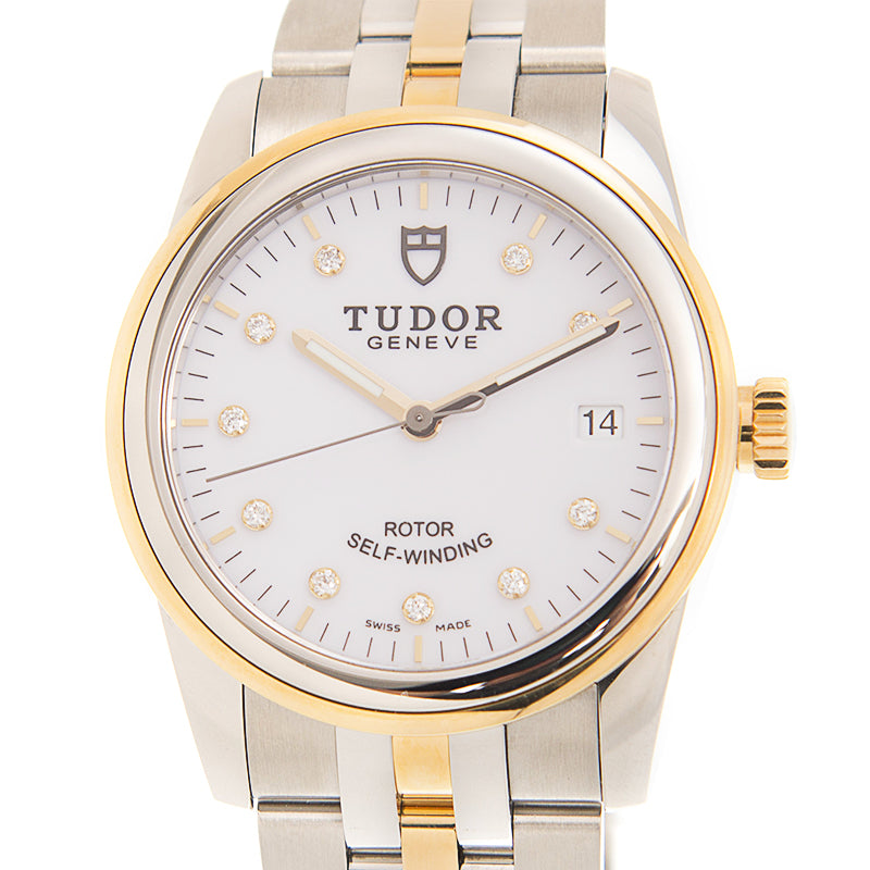 NEW TUDOR GLAMOUR DATE 55003-68053-10DI-WT