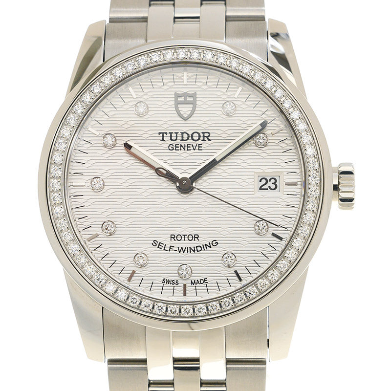 NEW TUDOR GLAMOUR DATE 55020-D-68050-10DI-SVWAVE