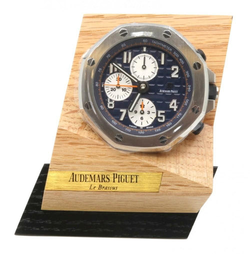Men's Audemars Piguet Royal Oak Offshore Chronograph MG.CD.AC.AP0100.022.16 Stainless Steel Table Clock - BRAND NEW - Global Timez 