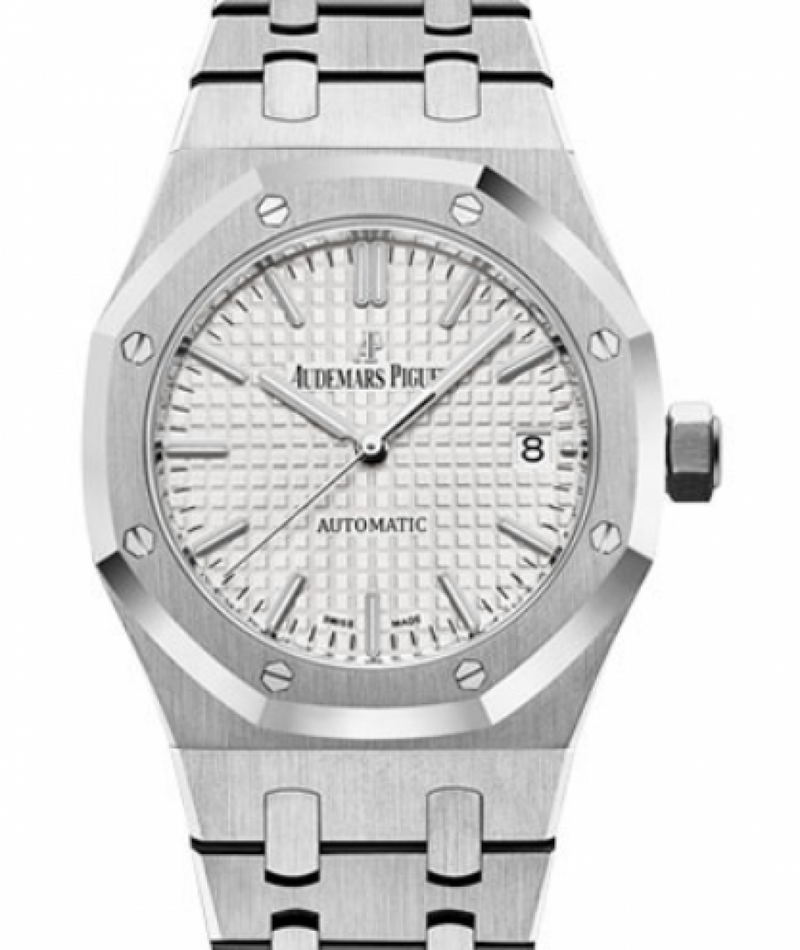 Men's Audemars Piguet Royal Oak Extra-Thin White Index Stainless Steel 39mm 15202ST.OO.0944ST.01 PRE-OWNED - Global Timez 